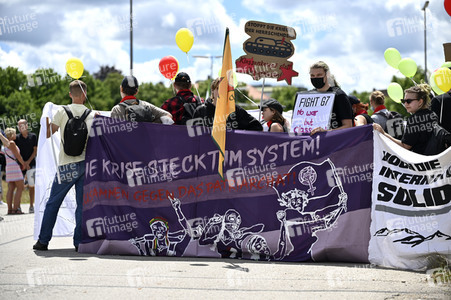 Demonstration gegen den G7-Gipfel in München