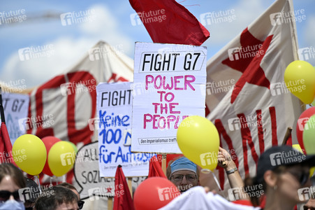 Demonstration gegen den G7-Gipfel in München