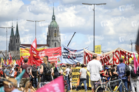 Demonstration gegen den G7-Gipfel in München