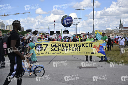 Demonstration gegen den G7-Gipfel in München