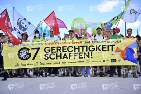 Demonstration gegen den G7-Gipfel in München