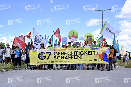 Demonstration gegen den G7-Gipfel in München