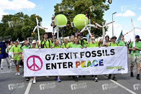 Demonstration gegen den G7-Gipfel in München