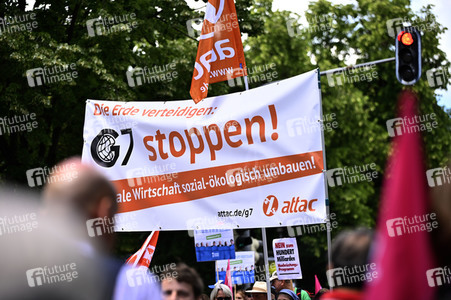 Demonstration gegen den G7-Gipfel in München