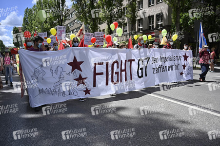 Demonstration gegen den G7-Gipfel in München