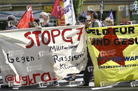 Demonstration gegen den G7-Gipfel in München