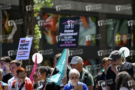 Demonstration gegen den G7-Gipfel in München