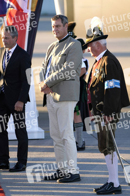 Ankunft von Präsident Macron in München