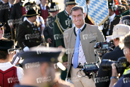 Ankunft von Präsident Macron in München