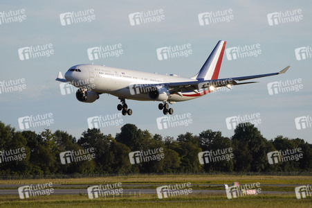 Ankunft von Präsident Macron in München