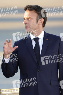 Ankunft von Präsident Macron in München