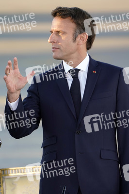 Ankunft von Präsident Macron in München