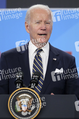 Pressekonferenz mit Joe Biden zum NATO Gipfel 2022 in Madrid