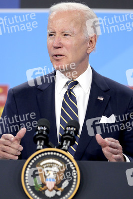 Pressekonferenz mit Joe Biden zum NATO Gipfel 2022 in Madrid