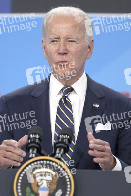 Pressekonferenz mit Joe Biden zum NATO Gipfel 2022 in Madrid
