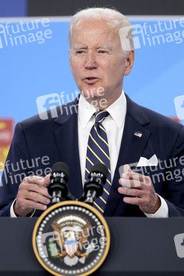 Pressekonferenz mit Joe Biden zum NATO Gipfel 2022 in Madrid