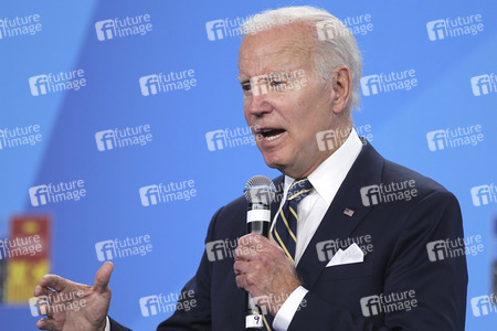 Pressekonferenz mit Joe Biden zum NATO Gipfel 2022 in Madrid