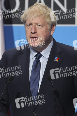 Pressekonferenz mit Boris Johnson zum NATO Gipfel 2022 in Madrid