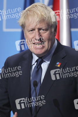 Pressekonferenz mit Boris Johnson zum NATO Gipfel 2022 in Madrid