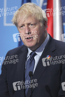 Pressekonferenz mit Boris Johnson zum NATO Gipfel 2022 in Madrid