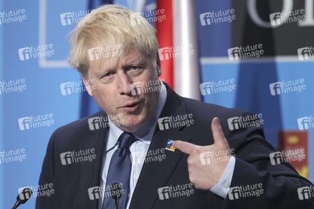Pressekonferenz mit Boris Johnson zum NATO Gipfel 2022 in Madrid