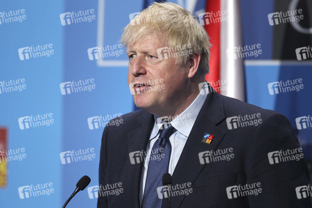 Pressekonferenz mit Boris Johnson zum NATO Gipfel 2022 in Madrid