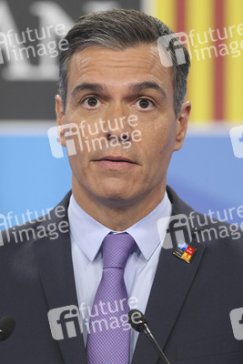 Pressekonferenz mit Pedro Sánchez zum NATO Gipfel 2022 in Madrid