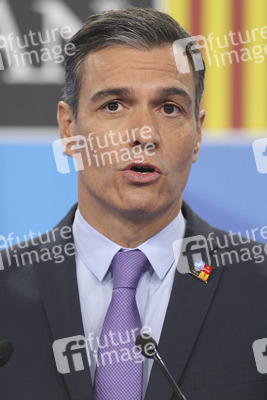 Pressekonferenz mit Pedro Sánchez zum NATO Gipfel 2022 in Madrid