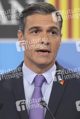 Pressekonferenz mit Pedro Sánchez zum NATO Gipfel 2022 in Madrid