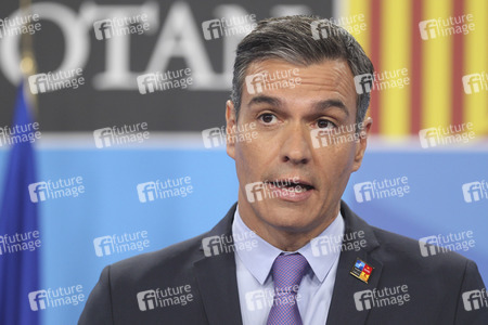 Pressekonferenz mit Pedro Sánchez zum NATO Gipfel 2022 in Madrid