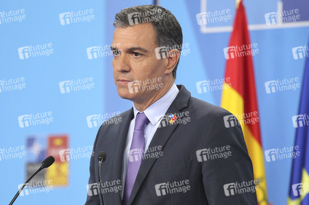 Pressekonferenz mit Pedro Sánchez zum NATO Gipfel 2022 in Madrid