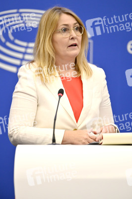 Pressekonferenz zum Digital Services Act und dem Digital Markets Act im EU-Parlament in Straßburg