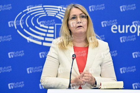 Pressekonferenz zum Digital Services Act und dem Digital Markets Act im EU-Parlament in Straßburg