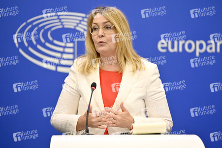 Pressekonferenz zum Digital Services Act und dem Digital Markets Act im EU-Parlament in Straßburg