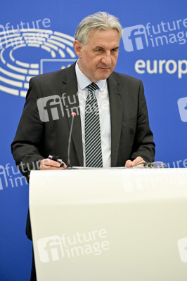 Pressekonferenz zur Strategie für den indopazifischen Raum in den Bereichen Handel und Investitionen im EU-Parlament in Straßburg