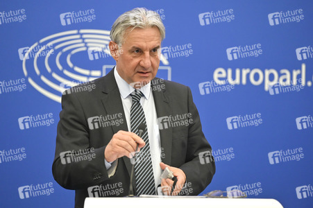 Pressekonferenz zur Strategie für den indopazifischen Raum in den Bereichen Handel und Investitionen im EU-Parlament in Straßburg