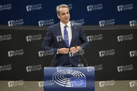 Rede von Kyriakos Mitsotakis im EU-Parlament in Straßburg