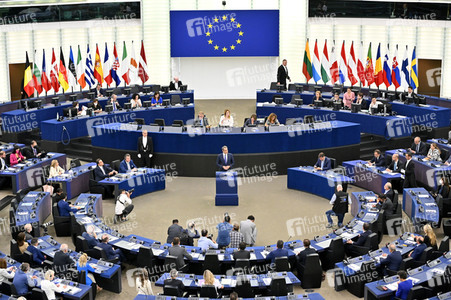 Rede von Kyriakos Mitsotakis im EU-Parlament in Straßburg