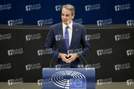 Rede von Kyriakos Mitsotakis im EU-Parlament in Straßburg