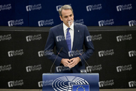 Rede von Kyriakos Mitsotakis im EU-Parlament in Straßburg