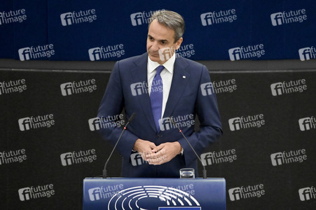 Rede von Kyriakos Mitsotakis im EU-Parlament in Straßburg