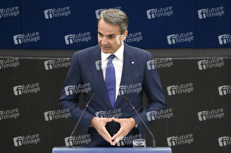 Rede von Kyriakos Mitsotakis im EU-Parlament in Straßburg