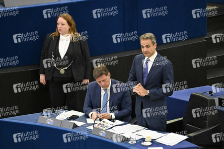 Rede von Kyriakos Mitsotakis im EU-Parlament in Straßburg