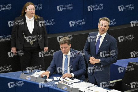 Rede von Kyriakos Mitsotakis im EU-Parlament in Straßburg