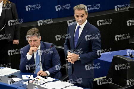 Rede von Kyriakos Mitsotakis im EU-Parlament in Straßburg