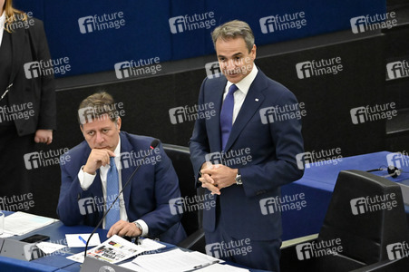 Rede von Kyriakos Mitsotakis im EU-Parlament in Straßburg