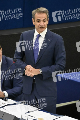 Rede von Kyriakos Mitsotakis im EU-Parlament in Straßburg