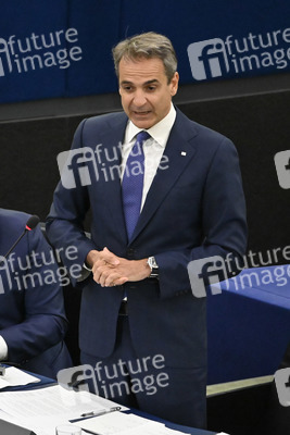 Rede von Kyriakos Mitsotakis im EU-Parlament in Straßburg