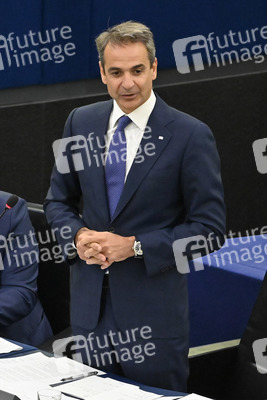Rede von Kyriakos Mitsotakis im EU-Parlament in Straßburg