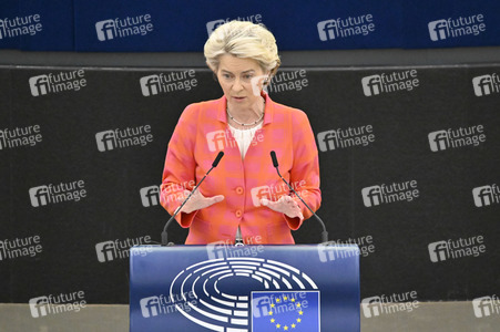 Petr Fiala stellt Prioritäten der tschechischen EU-Ratspräsidentschaft vor im EU-Parlament in Straßburg